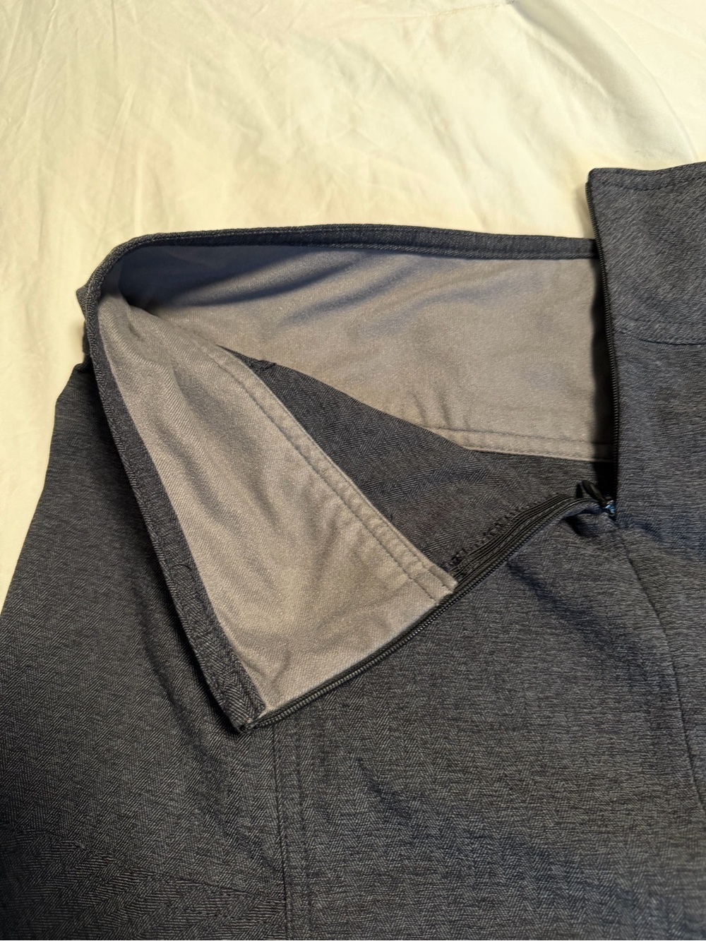 Royal Robbins Charcoal high low A-Line Skirt size 8 gorpcore activewear hiking - Picture 4 of 7